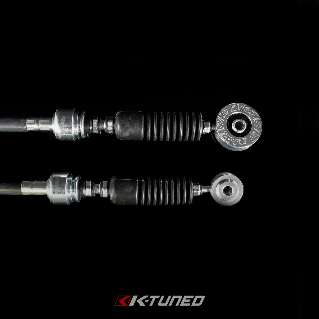 KTuned Shifter Cables OEM Spec w/Spherical Bushing 9th Gen Si 1