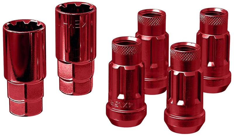 Monster Lug Nut Lock Set - M14x1.50 - Red - 33002R Monster Lug Nut Lock Set - M14x1.50 - Red - 33002R