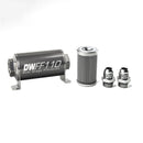 DeatschWerks Stainless Steel 10AN 100 Micron Inline Fuel Filter Housing Kit