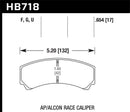 Hawk HPS 5.0 Street Brake Pads - AP Racing/Alcon - HB718B.654