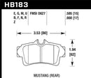 Hawk HP+ Sport Rear Brake Pads - HB183N.660