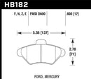 Hawk HP+ Sport Front Brake Pads - HB182N.660