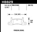 Hawk Ceramic Street Rear Brake Pads - 12-17 Porsche 911 - HB829Z.594