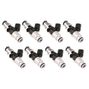 Injector Dynamics 1050cc Injectors - 11+ Mustang GT, GT350 - 14mm Grey Adaptor Top (Set of 8) - 1050.60.14.14B.8