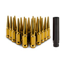 Mishimoto Steel Spiked Lug Nuts M12x1.50 20pc Set - Gold - MMLG-SP1215-20GD