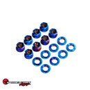 SpeedFactory Racing Titanium Upper Shock / Strut Hardware Kit - Raw - SF-02-075-USM
