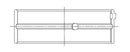 ACL 5M1957H-.25 High Performance Main Bearing Set for Honda D16A1, H22A4, F23A Engines