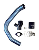 Torque Solution Titanium Burnt Blue Top Mount Charge Pipe for 2015-2021 Subaru WRX