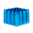 Blox Racing Tuner 12P17 Steel Lug Nuts - Blue 12x1.25 Set of 16 12-Sided 17mm - BXAC-00144-BL