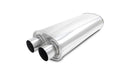 Vibrant STREETPOWER Oval Muffler, 3.00" Inlet / 18" Long (Dual In-Out)  - 10539