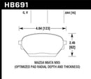 Hawk DTC-60 Race Front Brake Pads - 06-14 Mazda MX-5 - HB691G.644