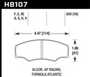 Hawk DTC-70 Race Brake Pads - CP2361/CP3228/CP5104/CP5144 AP Racing - HB107U.620