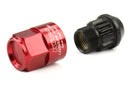 Project Kics Leggdura Racing Shell Type Lug Nut 35Mm Closed-End Look 16 Pcs + 4 Locks 12X1.25 Red - WCL3513R
