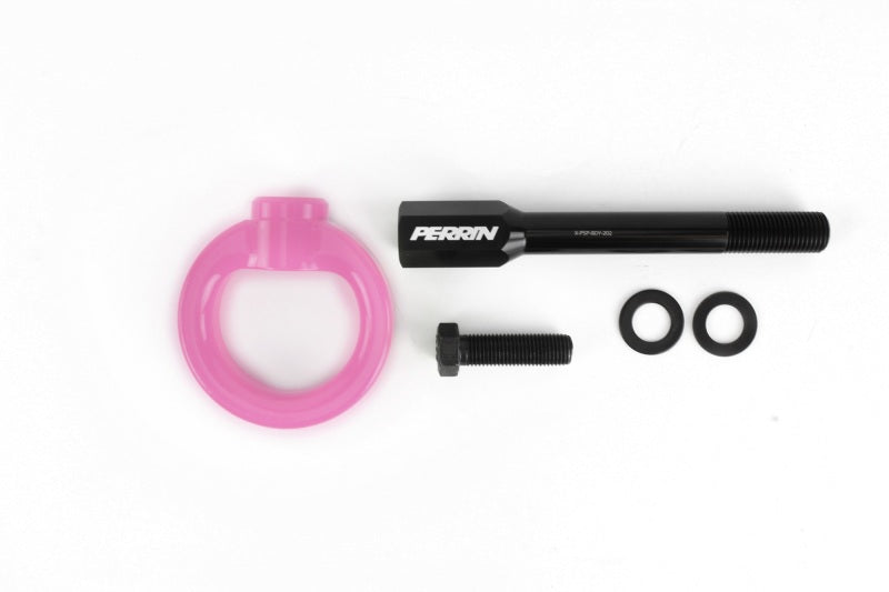 Perrin Tow Hook Kit (Front) - Hyper Pink - 02-07 Subaru WRX/STI - PSP-BDY-230HP