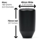 Acuity Instruments ESCO-T6 Shift Knob (5-Speed) - Satin Black - M10x1.5 Honda - 1886-T5B
