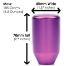 Acuity Instruments ESCO-T6 Shift Knob (5-Speed) - Satin Purple - M10x1.5 Honda - 1886-T5P