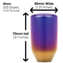 Acuity Instruments ESCO-T6 Shift Knob (6-Speed) - Burnt Titanium - M10x1.5 Honda - 1959-BRN