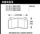 Hawk ER-1 Race Front Brake Pads - 03-06 Evo / 04-09 STi / 10+ Camaro SS (Brembo) - HB453D.585