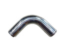 Polished Aluminum Pipe - 90 Degree - 2.25" OD - 1 Foot - IP90225