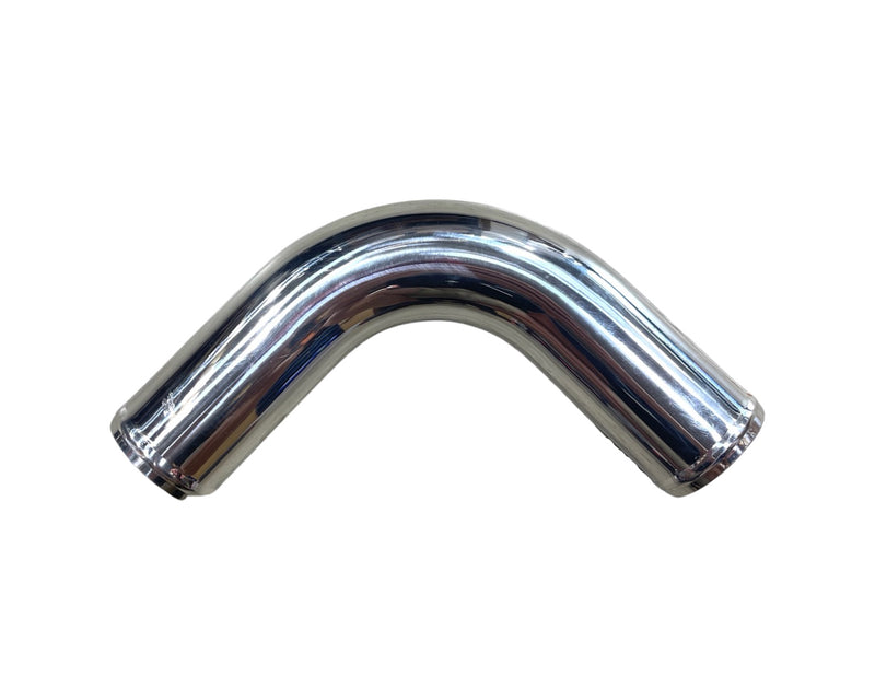 Polished Aluminum Pipe - 90 Degree - 3.00" OD - 1 Foot - IP90300