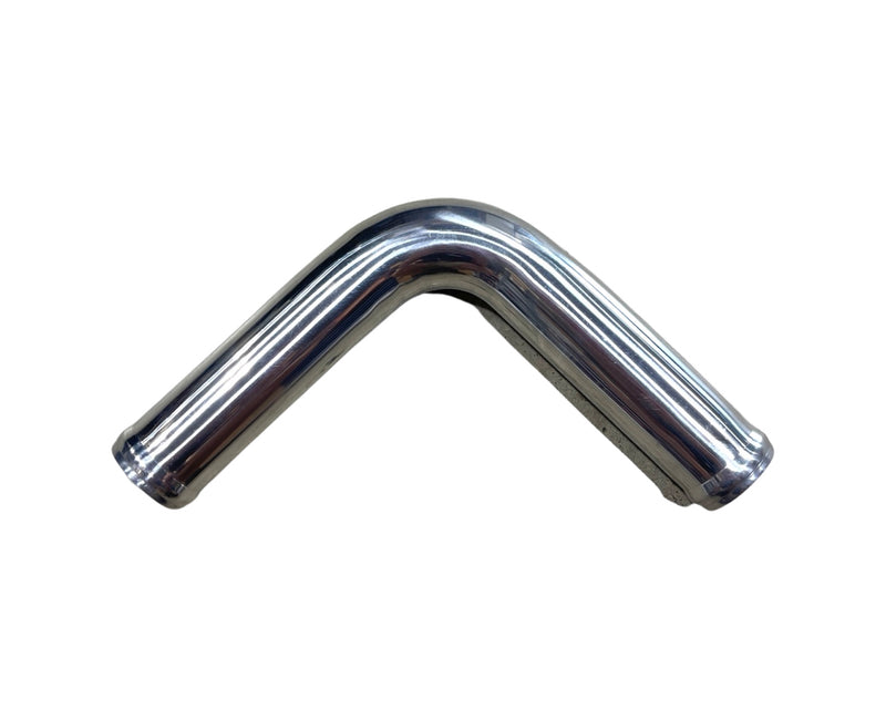 Polished Aluminum Pipe - 90 Degree - 1.50" OD - 1 Foot - IP90150