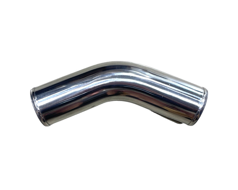 Polished Aluminum Pipe - 45 Degree - 3.00" OD - 1 Foot - IP45300