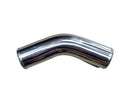 Polished Aluminum Pipe - 45 Degree - 2.00" OD - 1 Foot - IP45200