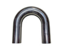 Polished Aluminum Pipe - 180 Degree - 4.0" OD - 2 Foot - IP180400-2FT