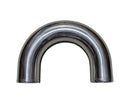 Polished Aluminum Pipe - 180 Degree - 3.50" OD - 1 Foot - IP180350