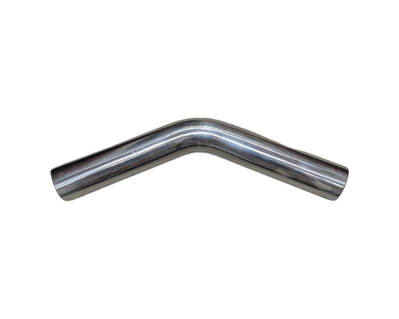 Polished Aluminum Pipe - 45 Degree - 3.50" OD - 2 Foot - IP45350-2FT