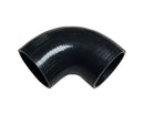 90 Degree Elbow Silicone Hose Coupler - 1.75" ID - Black - SI-E90-45-BLK
