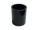 Straight Silicone Hose Coupler - 2.25" ID - Black - SI-SC-57-BLK