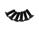 Aftermarket Steering Wheel Upgrade Screws - Black - CONICAL - Pack of 6 - SWS-100BK