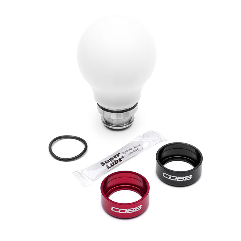 Cobb Tuning Subaru 5spd Weighted Shift Knob - White - 211360-W