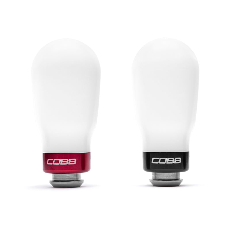 Cobb Tuning Subaru 5spd TALL Weighted Shift Knob - White - 211370-W