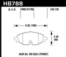 Hawk HPS 5.0 Street Front Brake Pads - 15-17 VW Golf / Audi A3/A3 Quattro - HB788B.745
