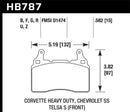 Hawk Ceramic Street Front Brake Pads - 15-17 Chevy Corvette - HB787Z.582