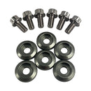 Blox Racing New Fender Washers Kit M6 12pt - 6pc Large Diameter Gun Metal - BXAC-00311-GM