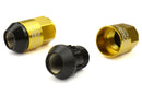 Project Kics Leggdura Racing Shell Type Lug Nut 35mm Closed-End Look 16 Pcs + 4 Locks 12X1.25 Gold - WCL3513A