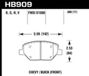 Hawk HPS 5.0 Street Front Brake Pads - 16-18 Chevrolet Camaro - HB909B.660