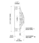 SPAL 9.00" Electric Fan Puller Style High Performance 755CFM 5 Blade Paddle Style - 30102061