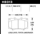 Hawk HPS Street Brake Pads - HB313F.685