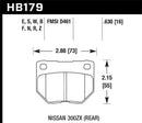Hawk DTC-30 Race Rear Brake Pads - 06-07 WRX - HB179W.630