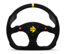 MOMO MOD30 Buttons Steering Wheel 320 mm - Black Suede with Black Spokes and Single Stripe