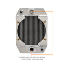 Mishimoto Universal Drag Race Performance Aluminum Radiator - Natural - MMRAD-UNI-DRGN