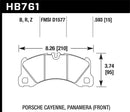 Hawk HPS 5.0 Street Front Brake Pads - 10-13 Porsche Panamera / 15-17 Porsche Macan Turbo - HB761B.593