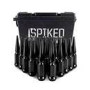 Mishimoto Mishimoto Steel Spiked Lug Nuts M12x1.50 24pc Set Black - MMLG-SP1215-24BK