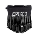 Mishimoto Steel Spiked Lug Nuts M12x1.50 20pc Set - Black - MMLG-SP1215-20BK