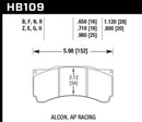 Hawk DTC-80 Race Brake Pads - AP Racing/Alcon 29mm - HB109Q1.12