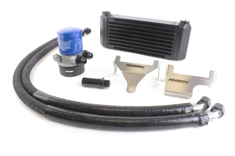 Perrin Oil Cooler Kit (Full Kit WITH LINES) - 04-21 Subaru STI / 02-14 WRX - PSP-OIL-110